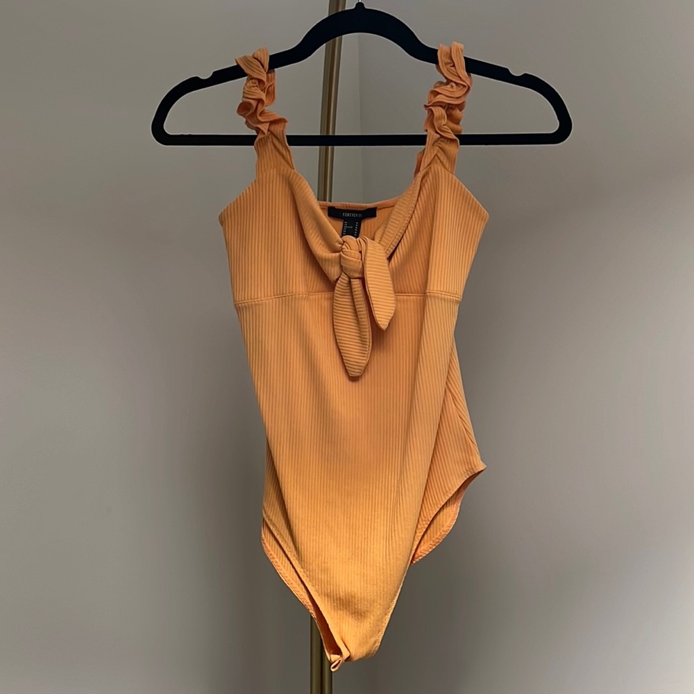 Forever 21 Orange Bodysuit